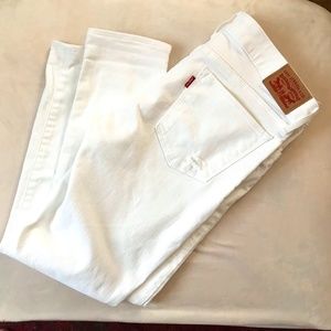 Levi’s white jeans 711 skinny size 30